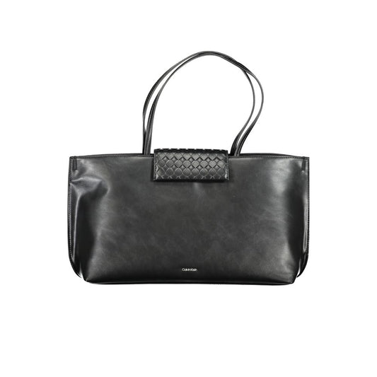 Calvin Klein Schwarze Polyester Handtasche