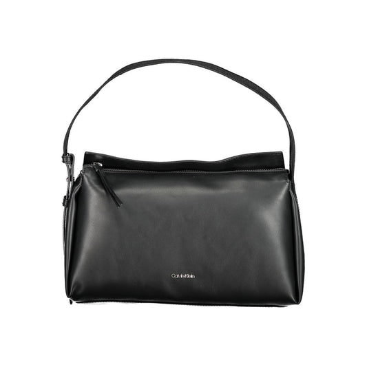 Calvin Klein Schwarze Polyester Handtasche