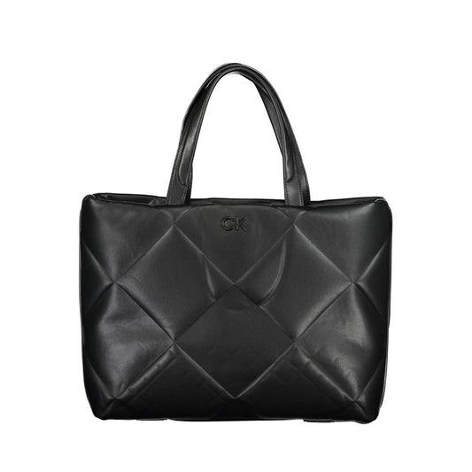 Calvin Klein Schwarze Baumwollhandtasche