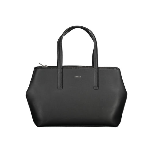 Calvin Klein Schwarze Polyester Handtasche