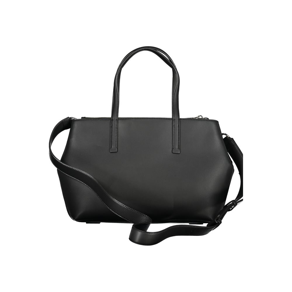 Calvin Klein Schwarze Polyester Handtasche