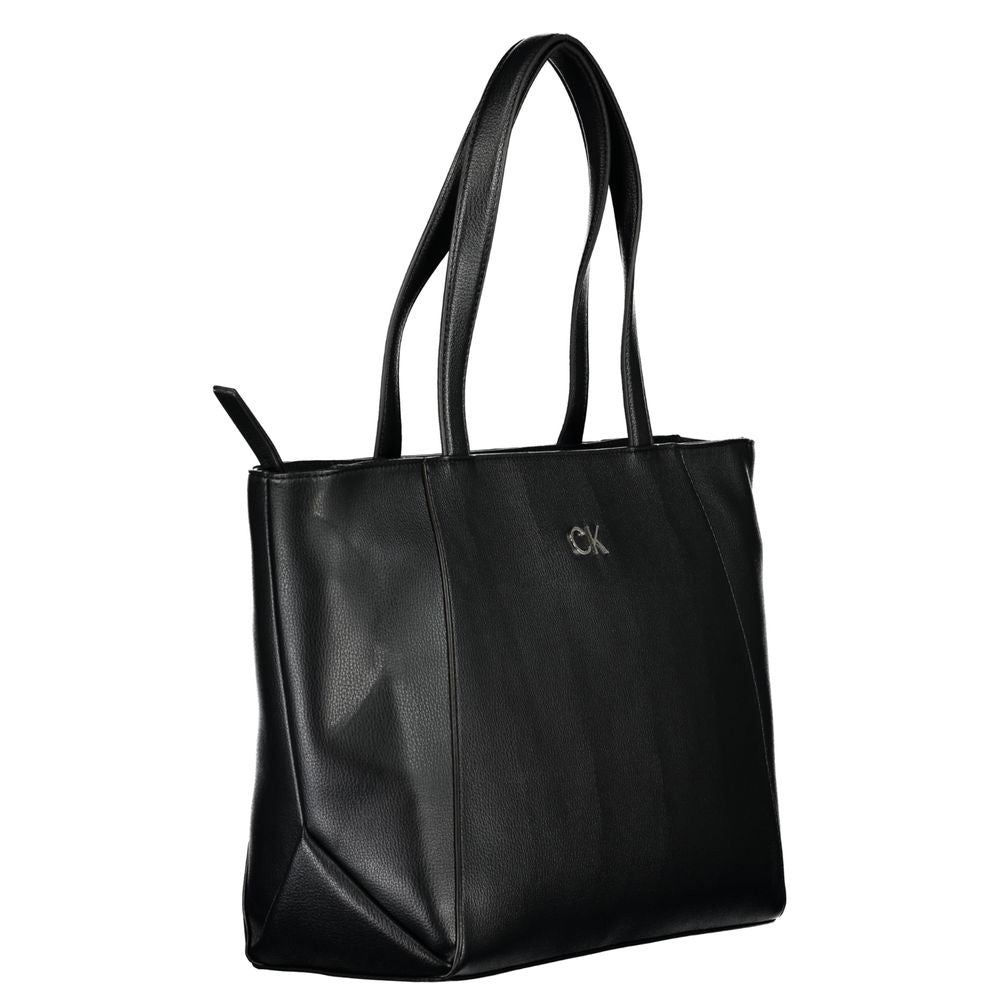 Calvin Klein Schwarze Polyethylen-Handtasche