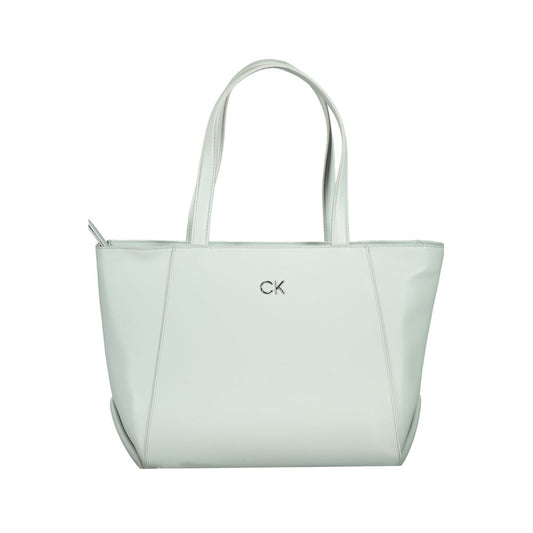 Calvin Klein Hellblaue Polyethylen-Handtasche