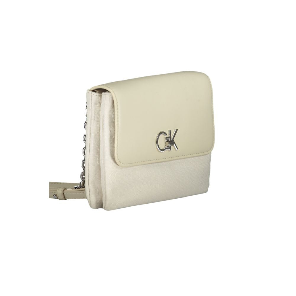 Calvin Klein Beige Polyester Handtasche