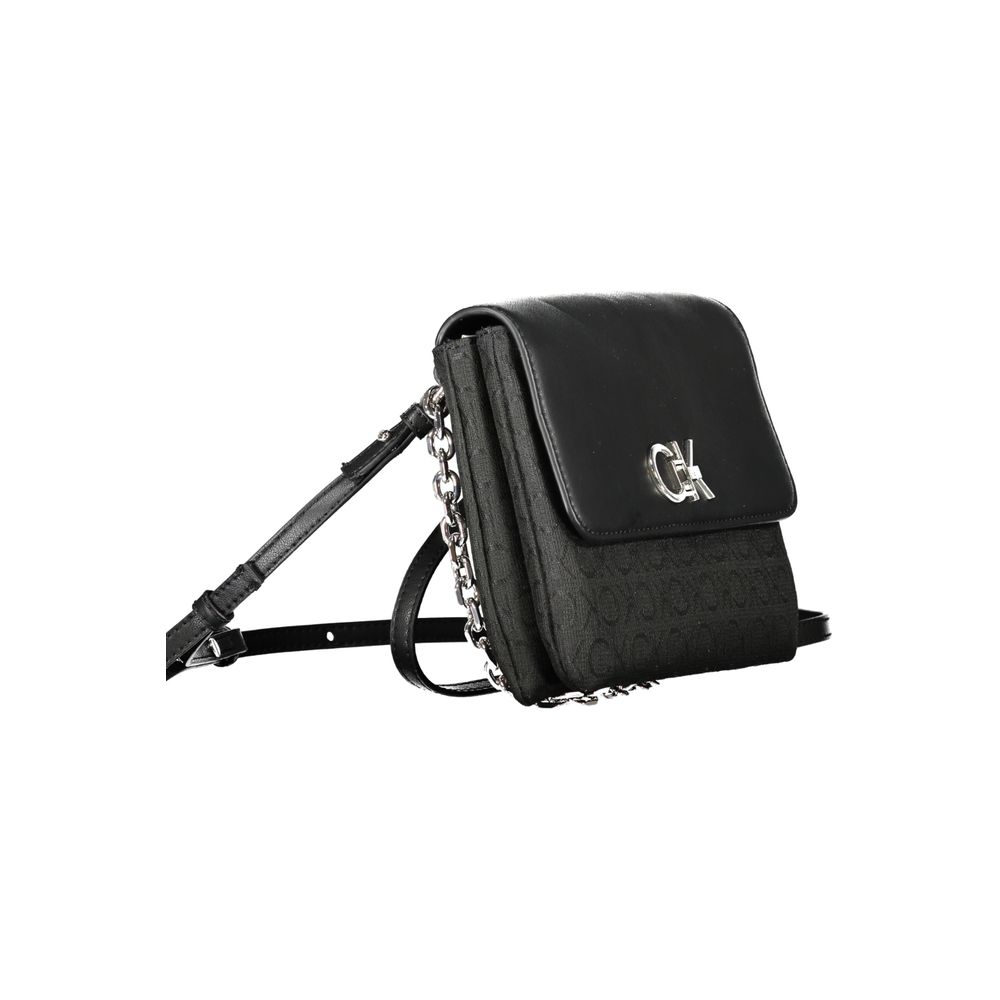 Calvin Klein Schwarze Polyester Handtasche