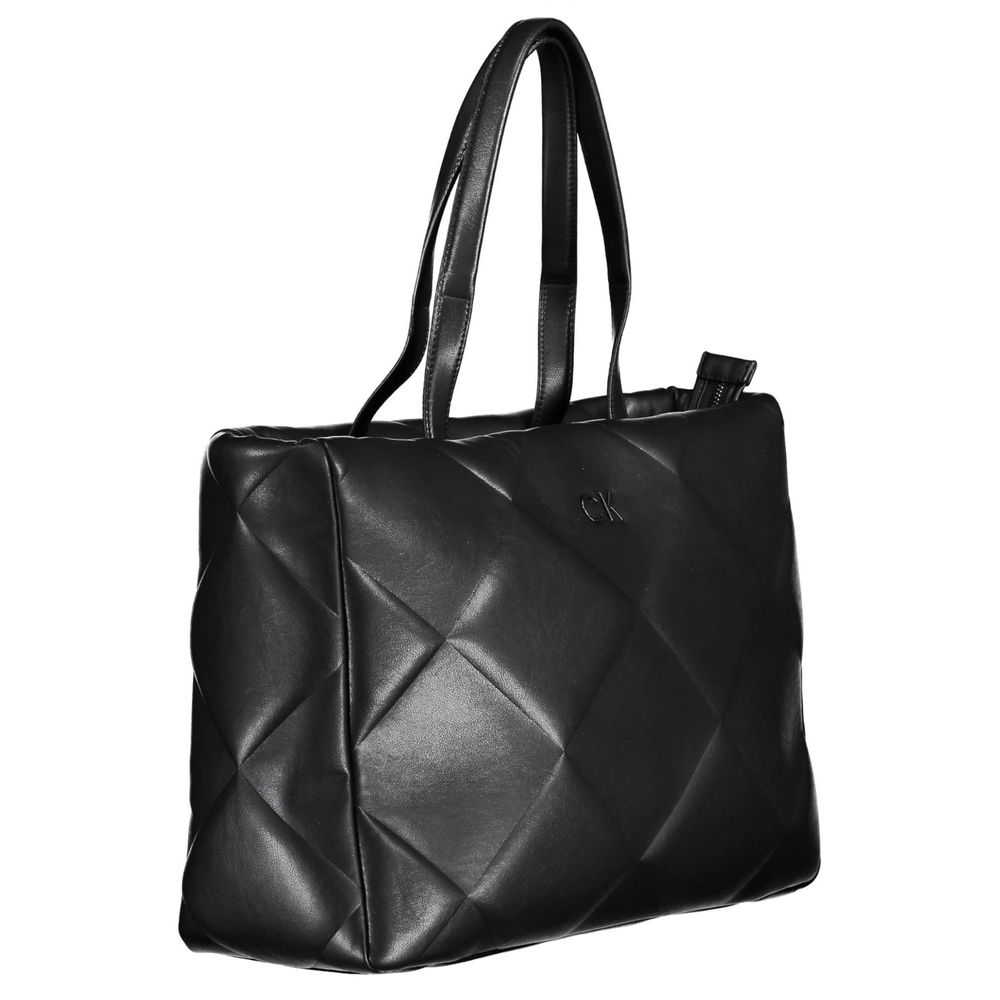 Calvin Klein Schwarze Polyester Handtasche