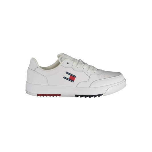 Tommy Hilfiger Weißes Polyethylen Herren Sneaker