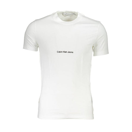 Calvin Klein Weißes Baumwolle Männer T-Shirt