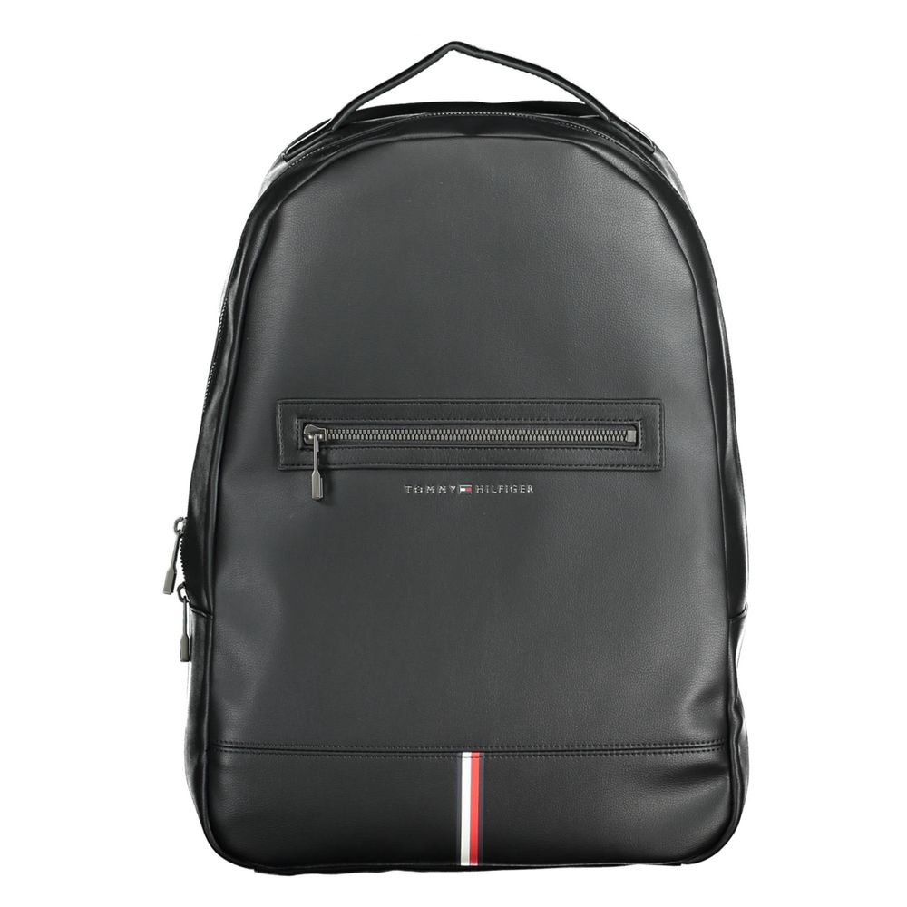 Tommy Hilfiger Schwarzer Polyethylen-Rucksack für Männer