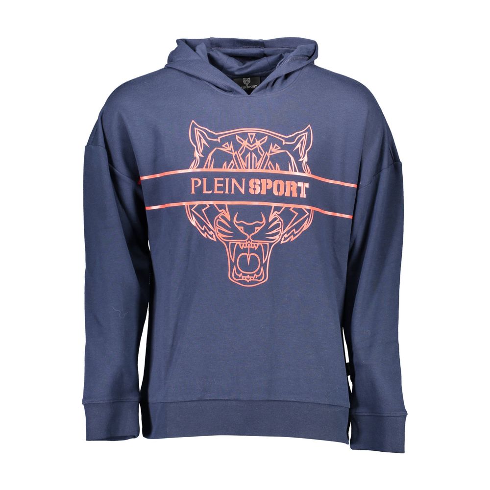 Plein Sport Blauer Baumwollpullover für Männer