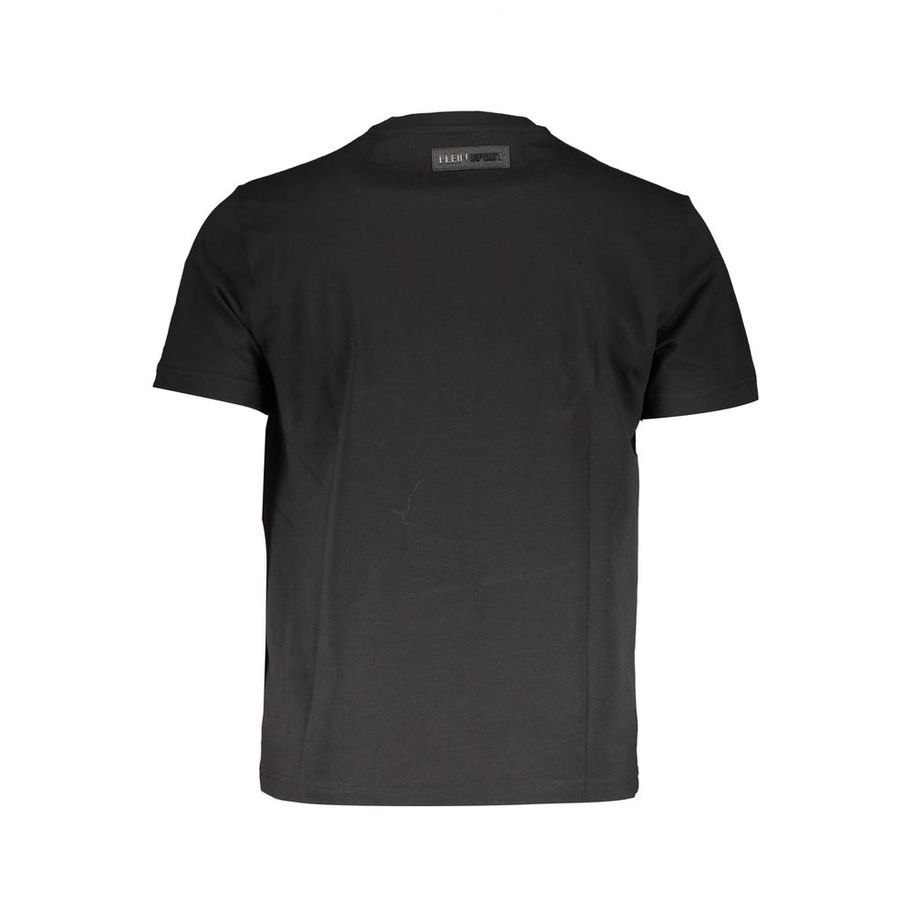 Plein Sport Schwarzes Baumwolle Männer T-Shirt