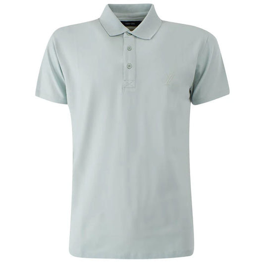 Yes Zee Grünes Baumwoll-Poloshirt