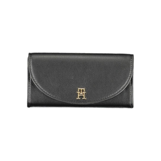 Tommy Hilfiger Schwarzes Polyethylen Portemonnaie für Frauen