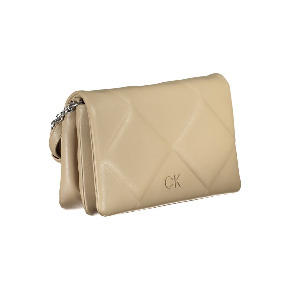 Calvin Klein Beige Polyester Handtasche