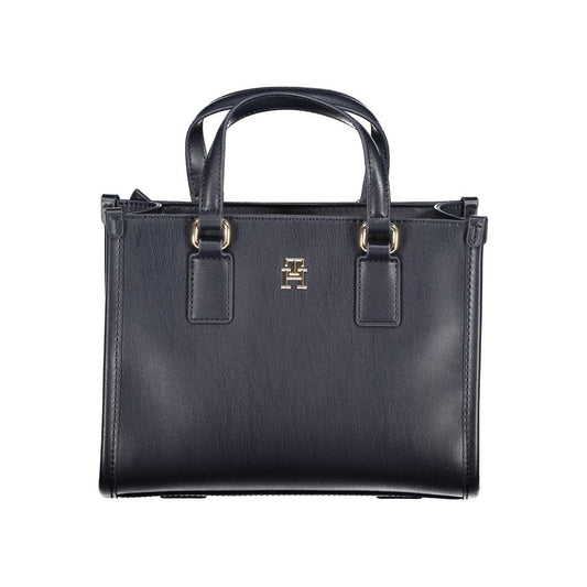 Tommy Hilfiger Blaue Polyethylen-Handtasche