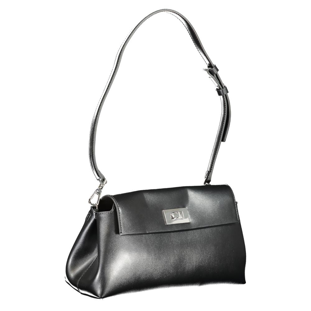 Calvin Klein Schwarze Polyester Handtasche