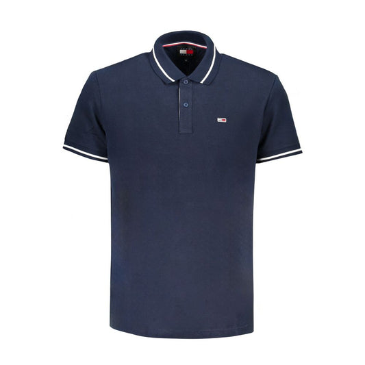 Tommy Hilfiger Blaues Baumwoll-Poloshirt