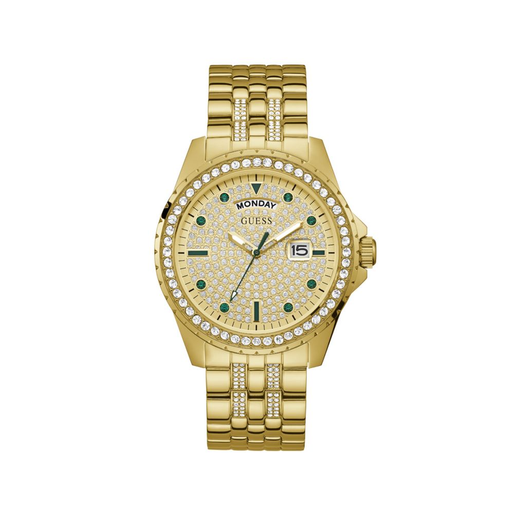 Guess Gold-Edelstahl-Uhr