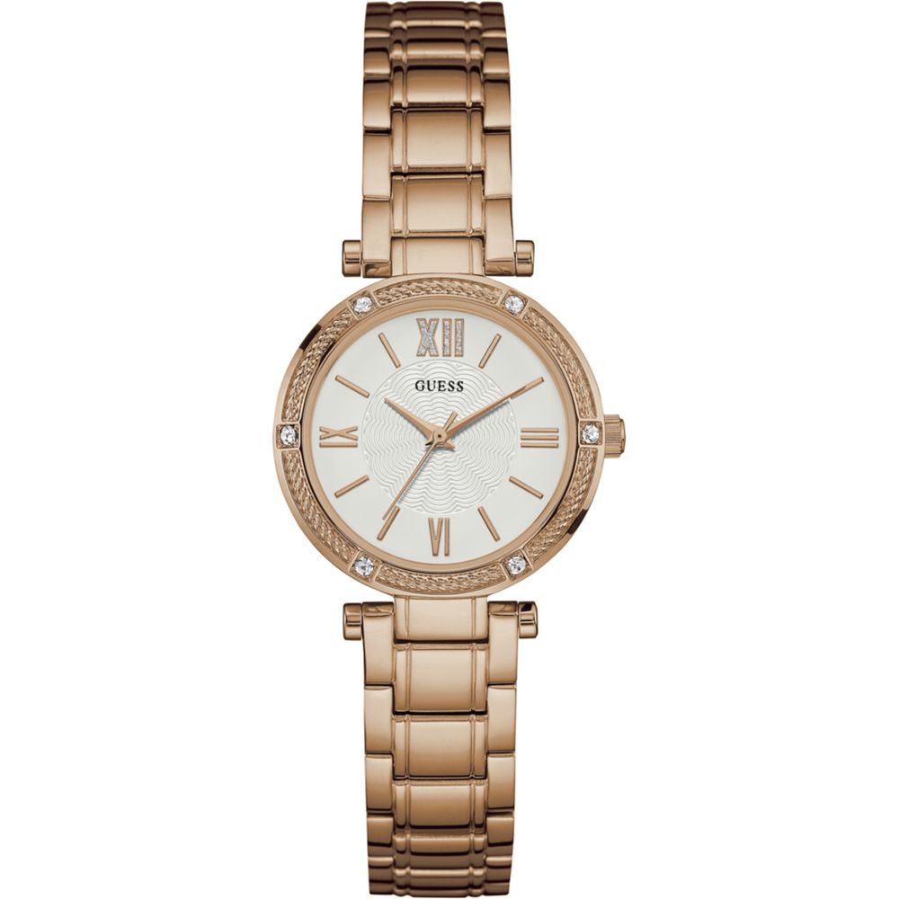 Guess Rose Gold Stahl Uhr