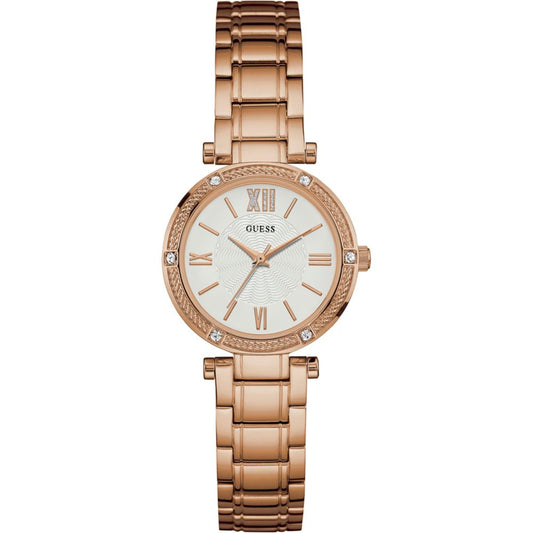 Guess Rose Gold Stahl Uhr