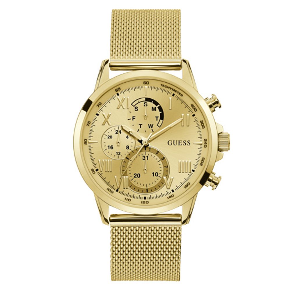 Guess Gold-Edelstahl-Uhr