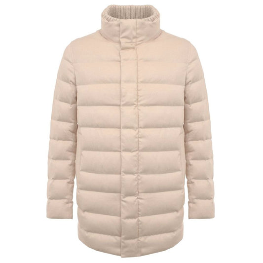 Herno Beigefarbene Seidenjacke