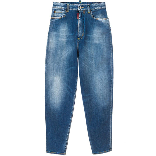 Dsquared² Blue Cotton Jeans &amp; Pants