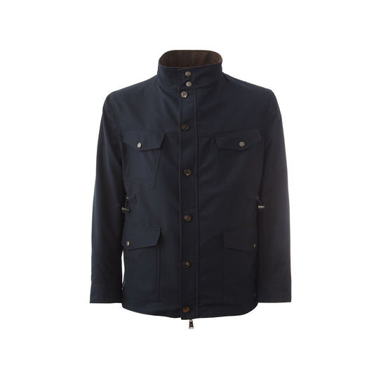 Lardini Elegant blue wool jacket for men