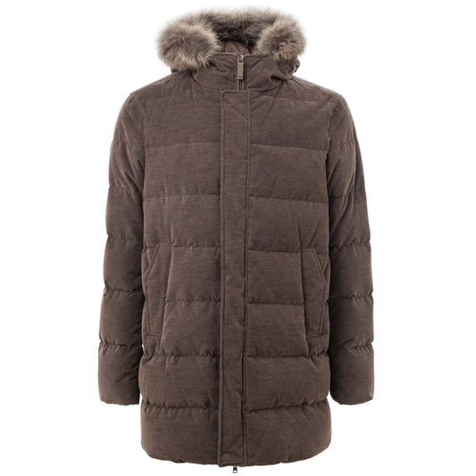 Herno Braune Baumwolljacke