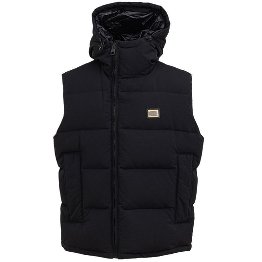 Dolce &amp; Gabbana Black Polyester Vest