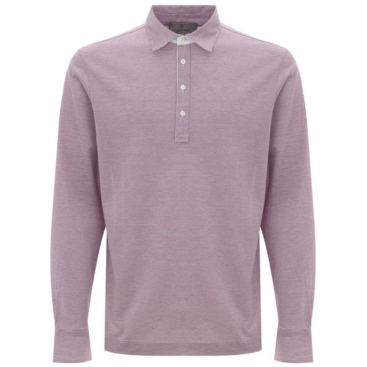 Canali Rosa Baumwoll-Poloshirt