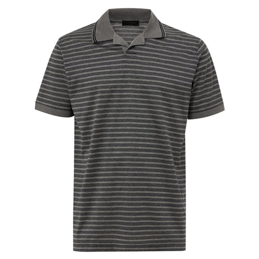 Corneliani Graues Baumwoll-Poloshirt