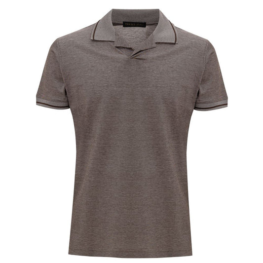 Corneliani Graues Baumwoll-Poloshirt