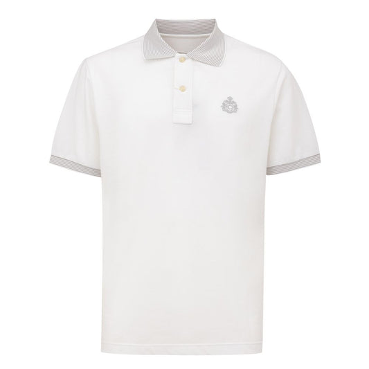 Canali White Cotton poolopaita