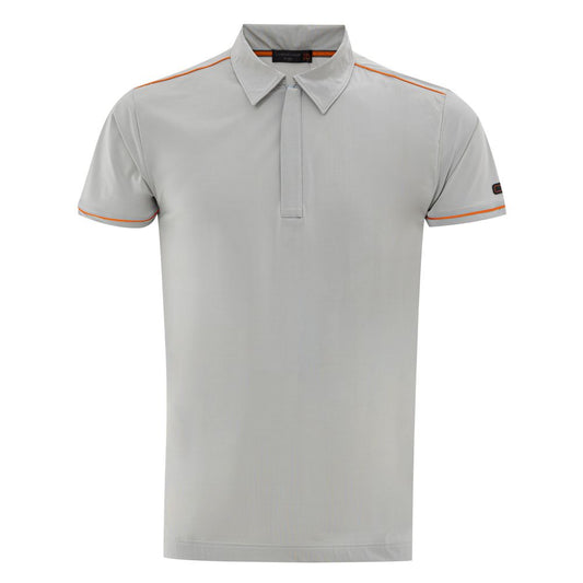 Corneliani Grey Polyamide Polo Shirt