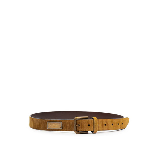 Dolce &amp; Gabbana Brown Leather Belt