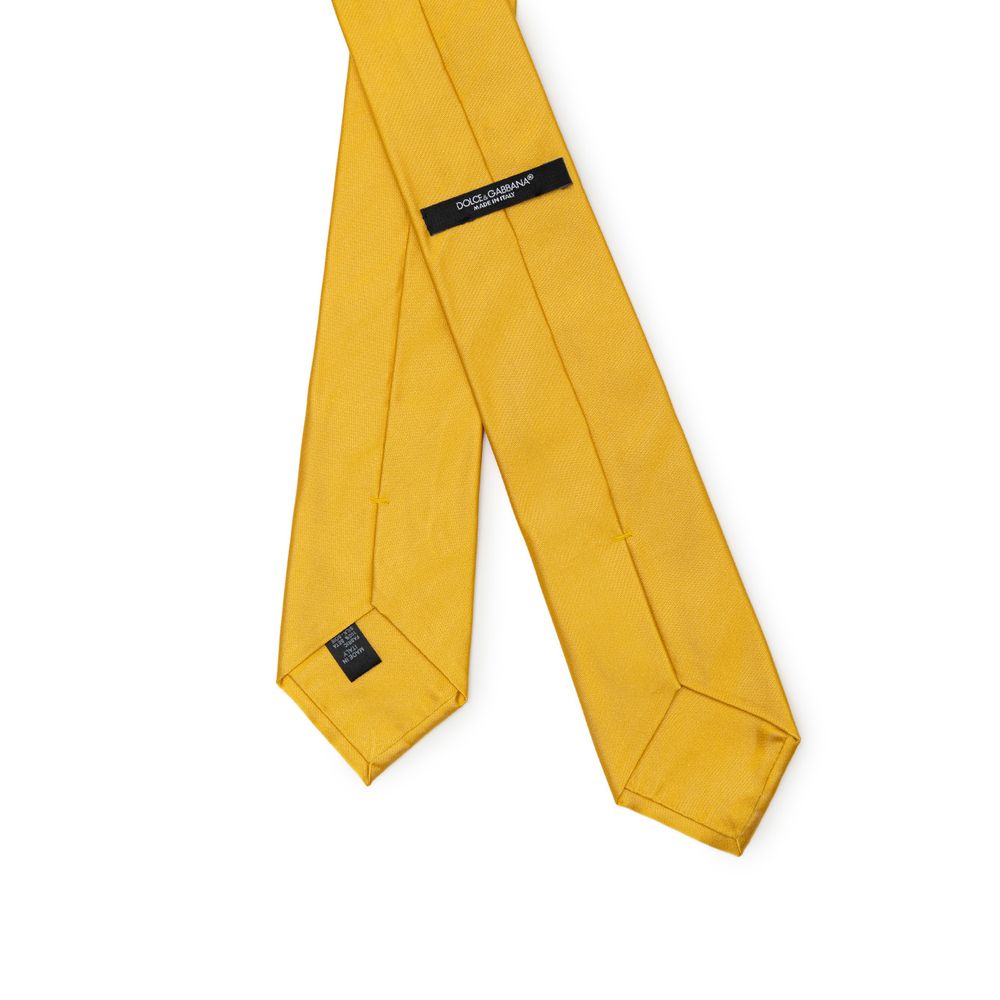Dolce & Gabbana Gold Silk Ty
