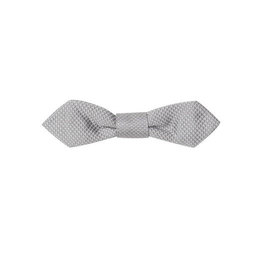 Dolce &amp; Gabbana Silver Silk Ties &amp; Bows