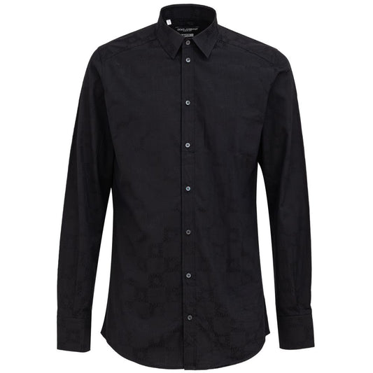 Dolce &amp; Gabbana Black Cotton Shirt