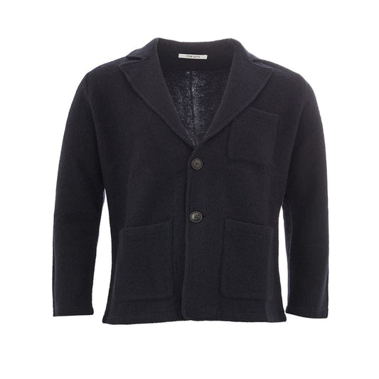 KANGRA Elegant blue wool jacket for men