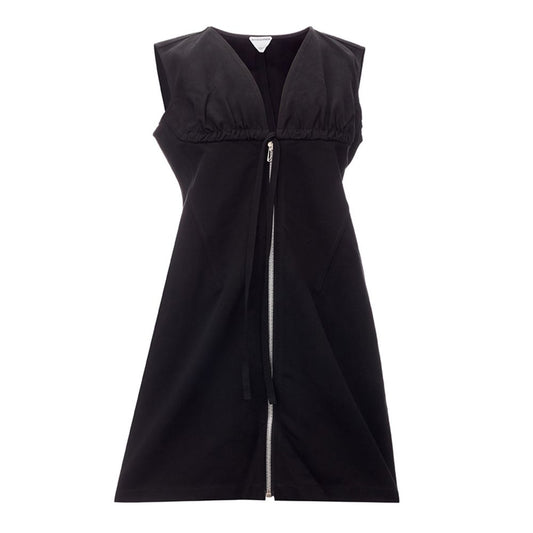 Bottega Veneta Elegantes Schwarzes Viskosekleid Essentials