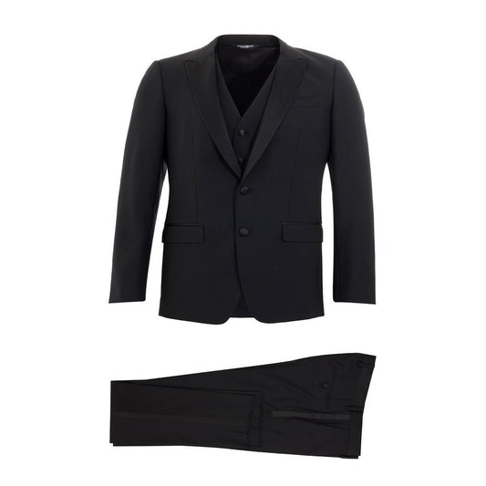 Dolce &amp; Gabbana Elegant men's suit in black wool