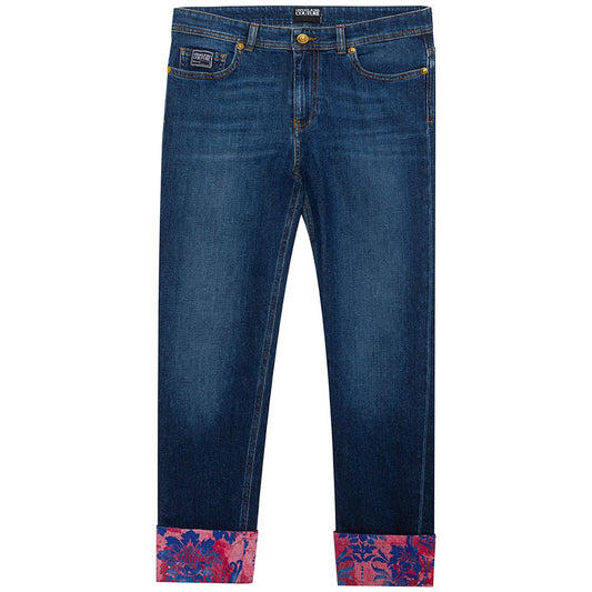 Versace Jeans Blaue Baumwolljeans & Hose