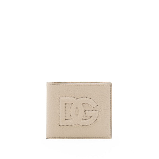 Dolce &amp; Gabbana beige nahkalompakko