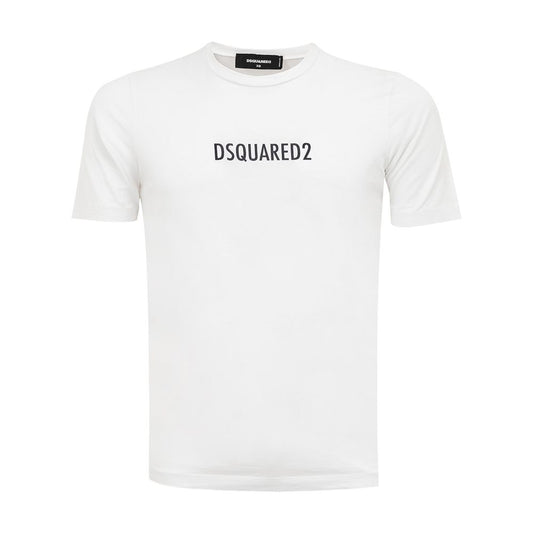 Dsquared² Elegantes weißes Baumwolltop für stilvolle Frauen