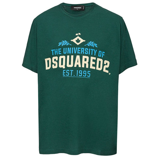 Dsquared² T-Shirt aus grüner Baumwolle