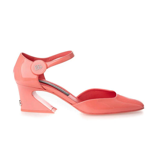 Dolce & Gabbana Rosa Leder Di Kalbsleder Pumps