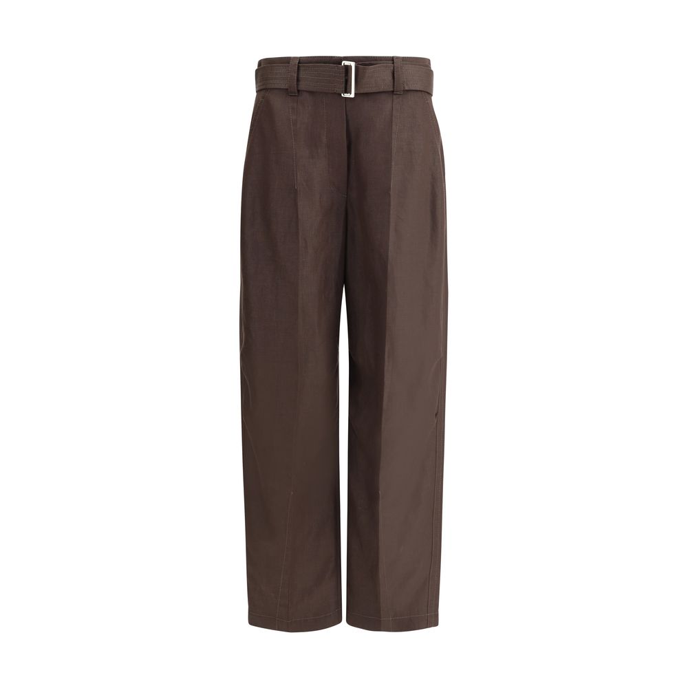 Brunello Cucinelli Leinenhose mit Gürtel