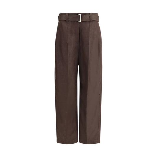 Brunello Cucinelli Leinenhose mit Gürtel