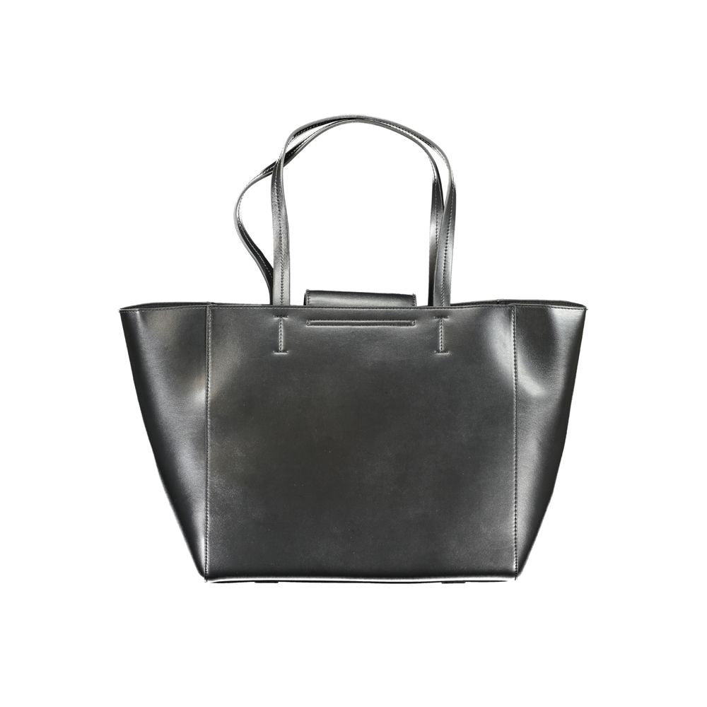 Calvin Klein Schwarze Polyester Handtasche